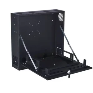 PROLUX LN-DVR-03 Heavy Duty Lockable CCTV DVR Lock Box Black Cabinet