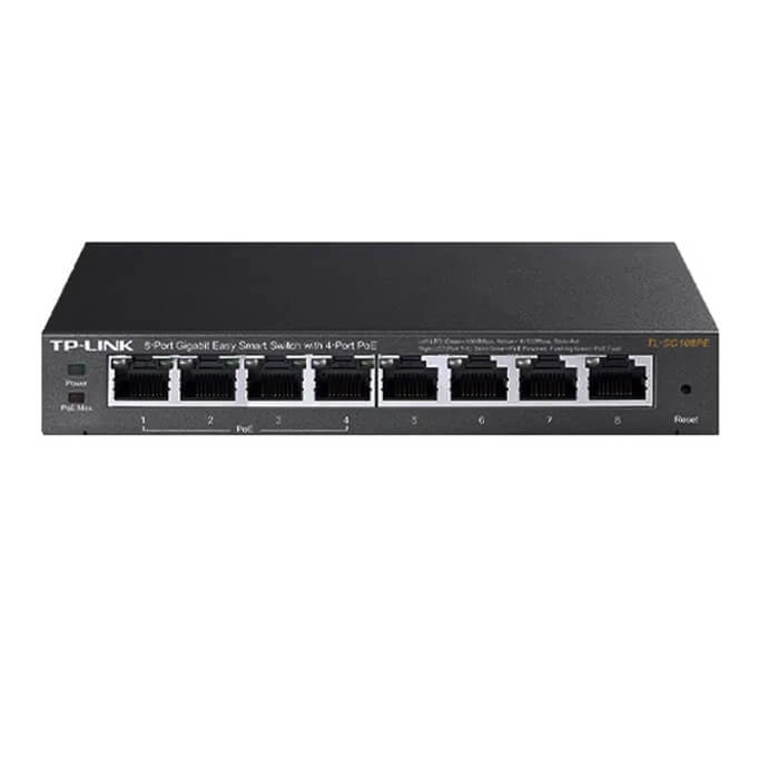Tp-link Switch TL-SG108PE 8-Port Gigabit Easy Smart 4-Port PoE+