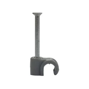 Unbranded Cable Clip Round 5.0MM-G - Pack of 100