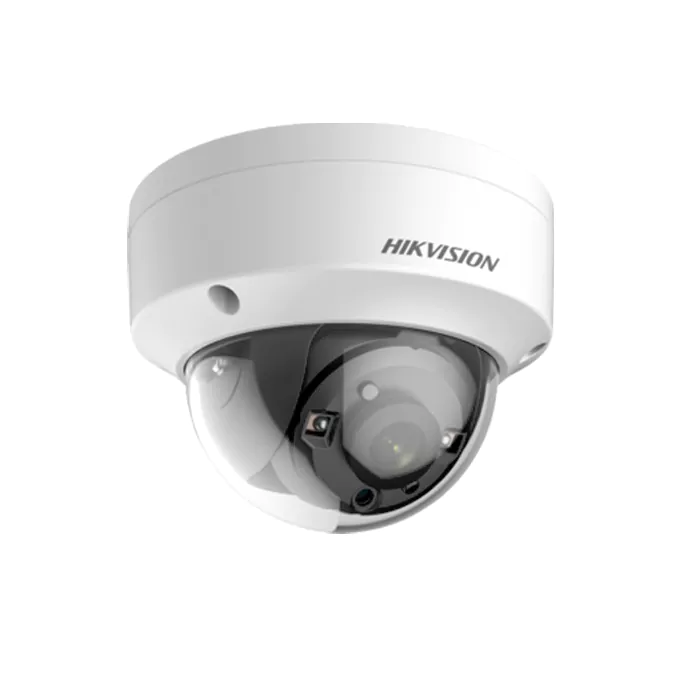 White dome security camera DS-2CE57H0T-VPITE(2.8MM)(C) with lens