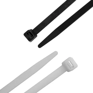 Unbranded Black/white Nylon Cable Tie (Pack of 100)