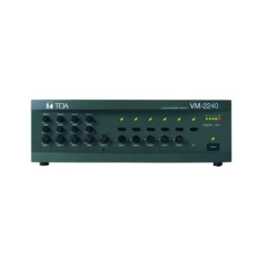 TOA System Amplifier With Five Switchable Zones - VM-2240