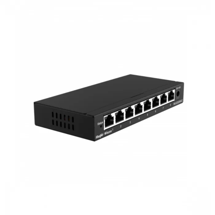 RuijieReyee 8Port Gigabit Rj45 Smart Cloud Switch RG-ES208GC