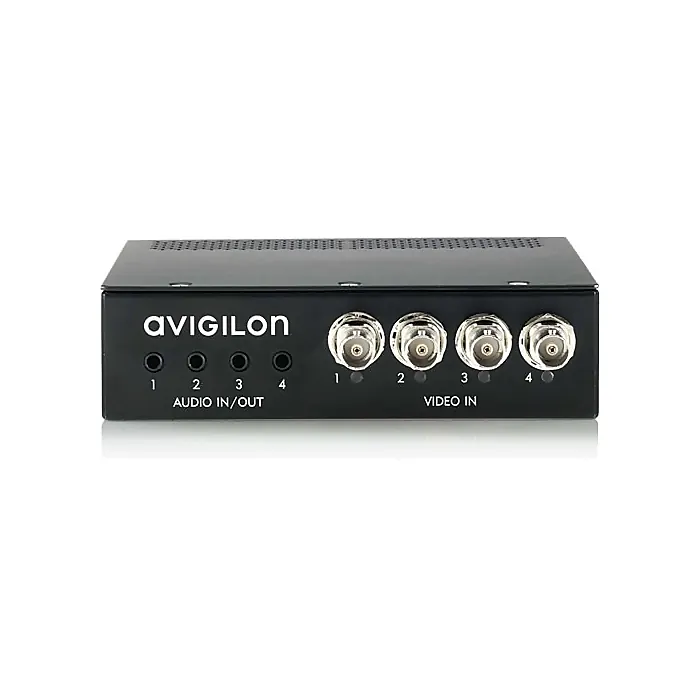 Avigilon Unity 4-Port Video Encoder with 4 Audio Inputs and 4 Audio Outputs - ENC-4P-H264