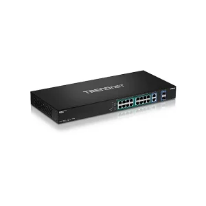 TRENDnet 18-Port Gigabit POE Switch 240W - TPE-TG182