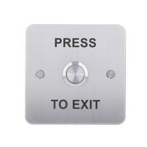 CDVI Stainless Steel Exit Button Square Surface Mount - RTE-SS