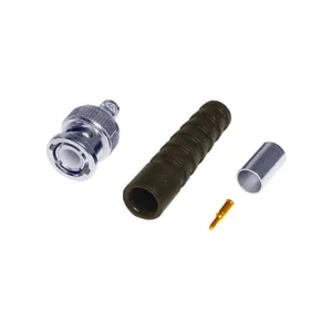 Unbranded High Quality Plug RG59 Black BNC CRIMP HQ+BOOT